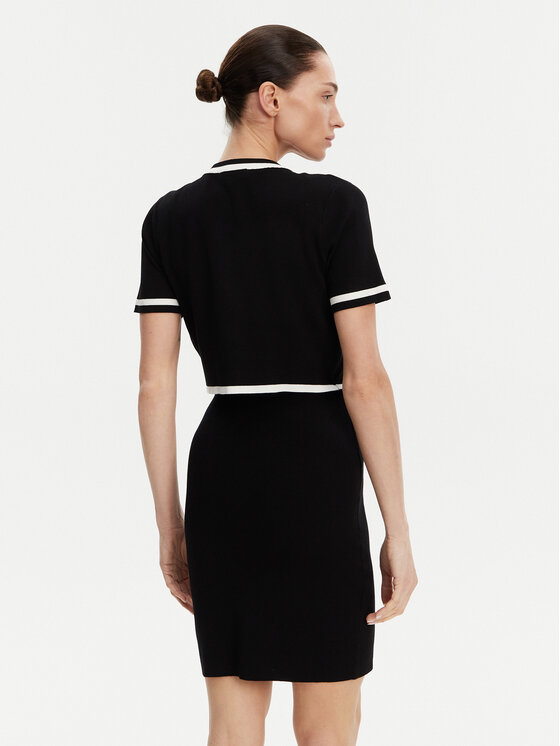 Morgan Morgan Kötött ruha 251-RMBIBI Fekete Slim Fit
