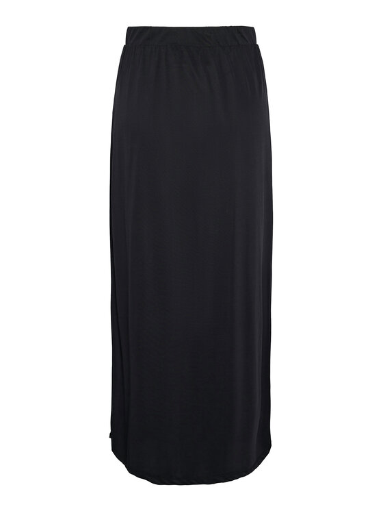 Pieces Pieces Spódnica maxi Anora 17148786 Czarny Regular Fit