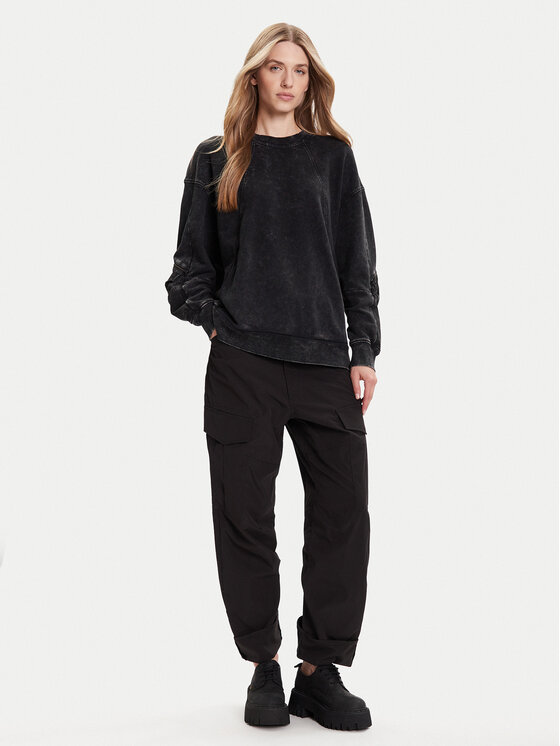 G-Star Raw G-Star Raw Hlače Cargo 3D D27022-D909 Crna Boyfriend Fit