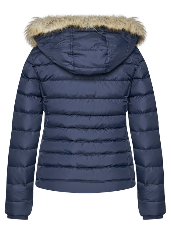 Tommy Jeans Tommy Jeans Пухено яке Basic DW0DW08588 Тъмносин Regular Fit