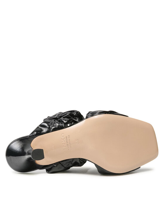 PINKO PINKO Ciabatte Bela Cruz Sabot AI 21-22 BLKS1 1H20XR Y7K7 Nero