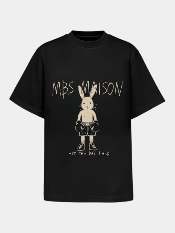 MADE BY SOCIETY MADE BY SOCIETY T-Shirt Round One - T38061 Czarny Basic Fit