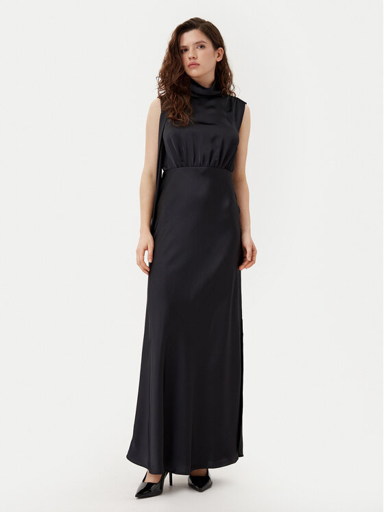 HUGO HUGO Kokteilinė suknelė Karile 50534559 Juoda Slim Fit