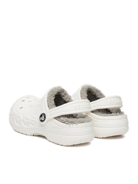 Crocs Crocs Şlapi C-BAYA LINED CLOG K 207500-11H Alb