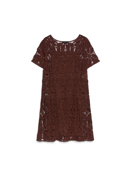 Fiorella Rubino Fiorella Rubino Vestito da giorno 7034T001798N022 Marrone A-Line Fit