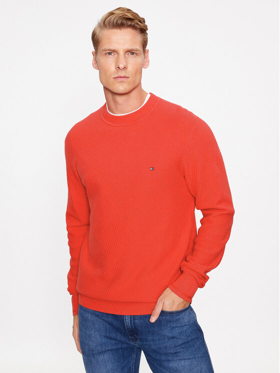 Tommy Hilfiger Tommy Hilfiger Kampsun MW0MW33131 Punane Regular Fit