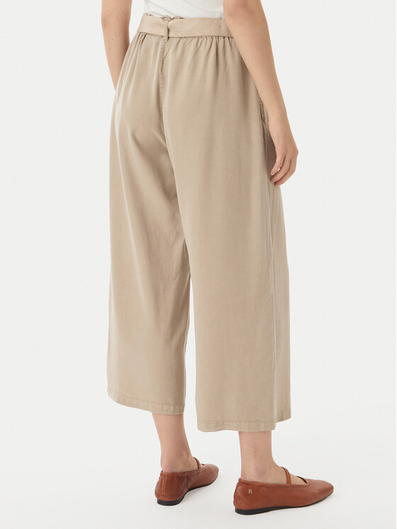 Vero Moda Vero Moda Culottes nohavice Bree 10341670 Hnedá Cropped Fit