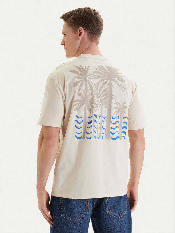 Guess Guess T-shirt F6GI07 K8FQ4 Bež Regular Fit