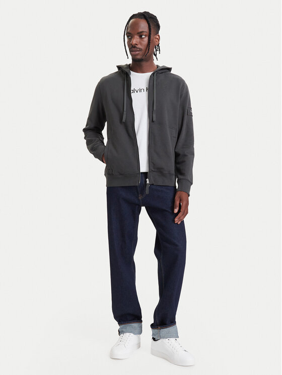Calvin Klein Jeans Calvin Klein Jeans Mikina LV04RJ202G Čierna Relaxed Fit