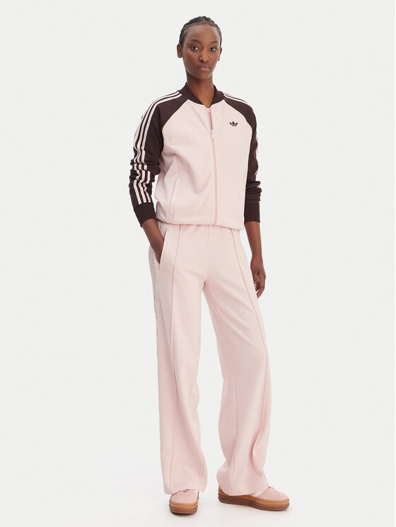 adidas adidas Долнище анцуг Firebird Lace KC6444 Розов Loose Fit