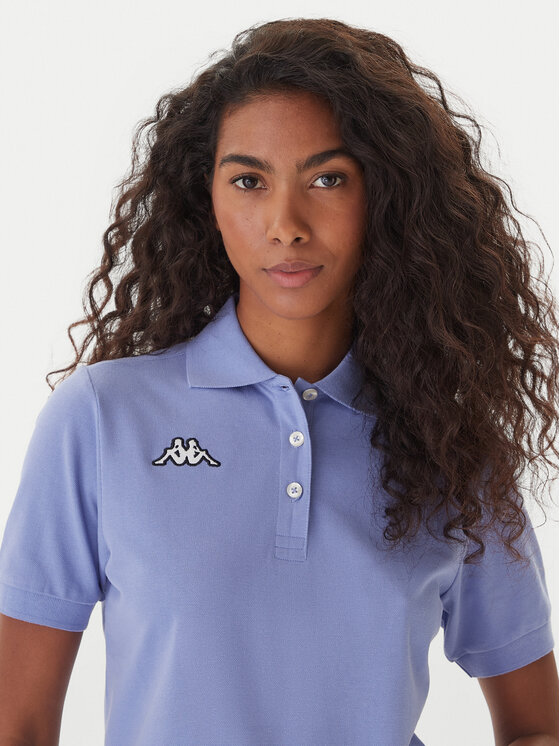 Kappa Kappa Poloshirt Logo Sharas Wss 302B3C0 Violett Regular Fit