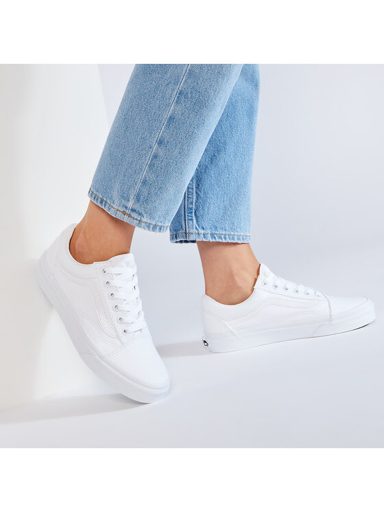 Vans Vans Πάνινα παπούτσια Old Skool VN000D3HW00 Λευκό