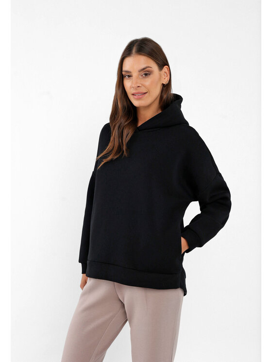 Volcano Volcano Bluza B-SIGI Czarny Regular Fit