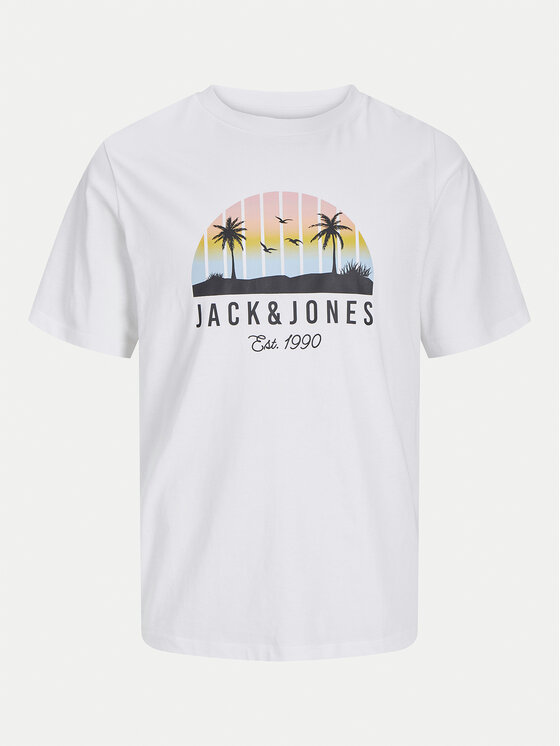 Jack&Jones Junior Jack&Jones Junior T-shirt Palm 12269922 Bijela Regular Fit