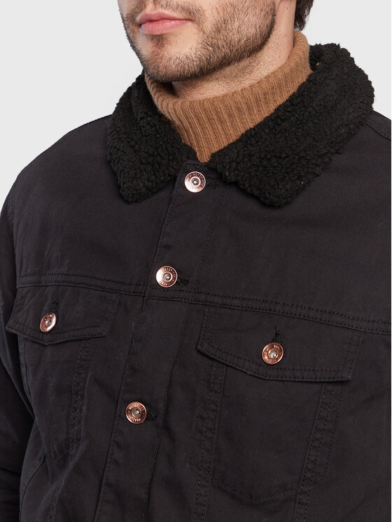 Redefined Rebel Redefined Rebel Δέρμα προβάτου Princeton 215085 Μαύρο Regular Fit