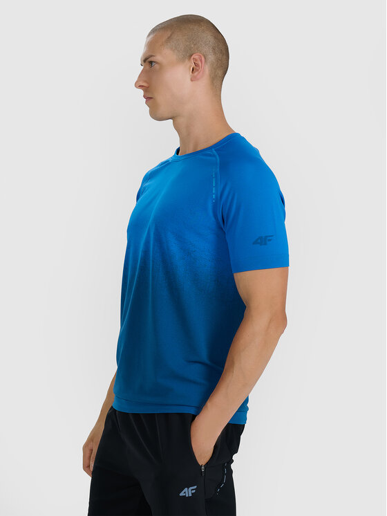 4F 4F Koszulka techniczna TRAIL RUNNING Granatowy Slim Fit