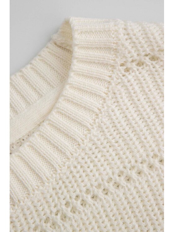 Coccodrillo Coccodrillo Sweter WC5172101NGJ-003 Écru Regular Fit