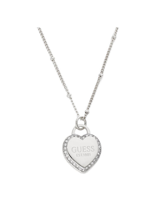 Guess Guess Naszyjnik JUBN01420JW Srebrny