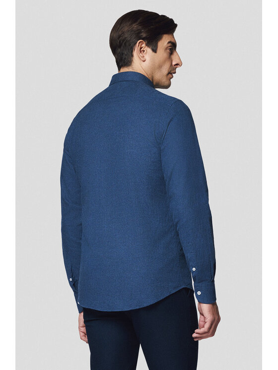 Lancerto Lancerto Koszula Guro KO073224000014 Granatowy Slim Fit