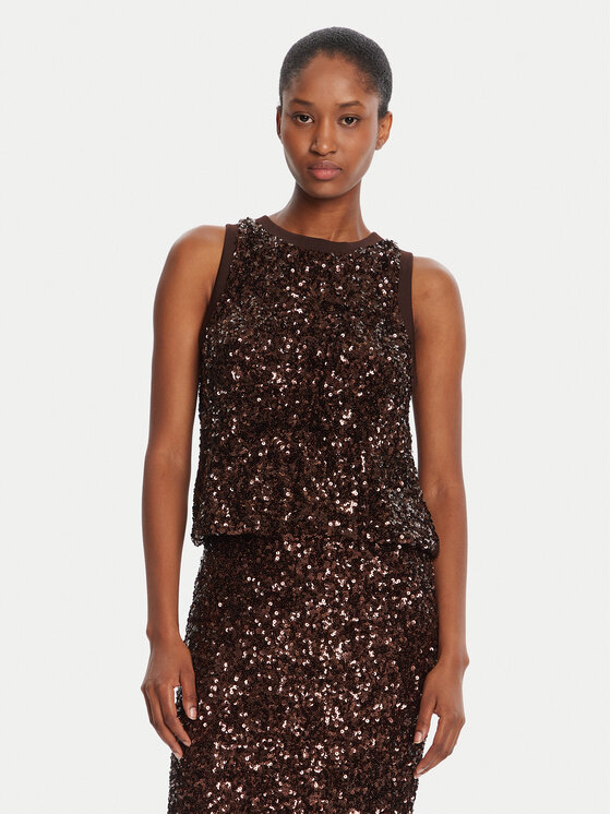 Marella Marella Top Filly 2523946051 Rjava Slim Fit