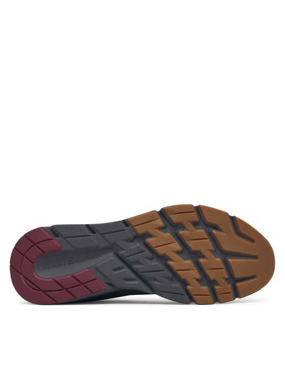 Tommy Hilfiger Tommy Hilfiger Sneakersy Light Knitted Hilfiger Runner FM0FM06010 Sivá