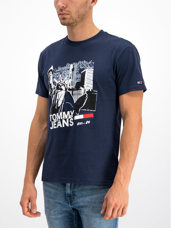 Tommy Jeans Tommy Jeans Tricou DM0DM06505 Bleumarin Regular Fit