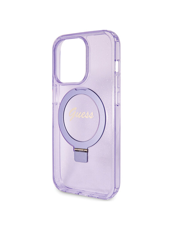 Guess Guess Etui na telefon iPhone 15 Pro Fioletowy