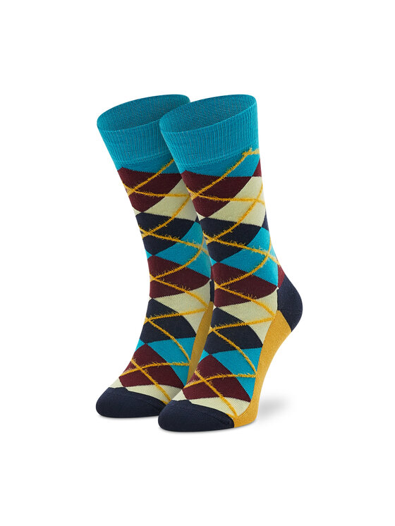 Happy Socks Happy Socks Zestaw 3 par wysokich skarpet unisex XCCS08-7303 Kolorowy