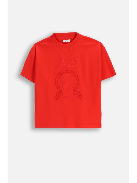 Coccodrillo Coccodrillo T-Shirt ZC5143202FGJ-009 Červená Regular Fit