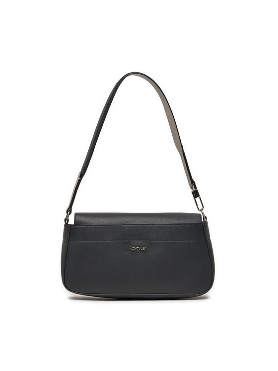 Calvin Klein Ročna Torba Business Shoulder Bag_Saffiano K60K611680 Črna