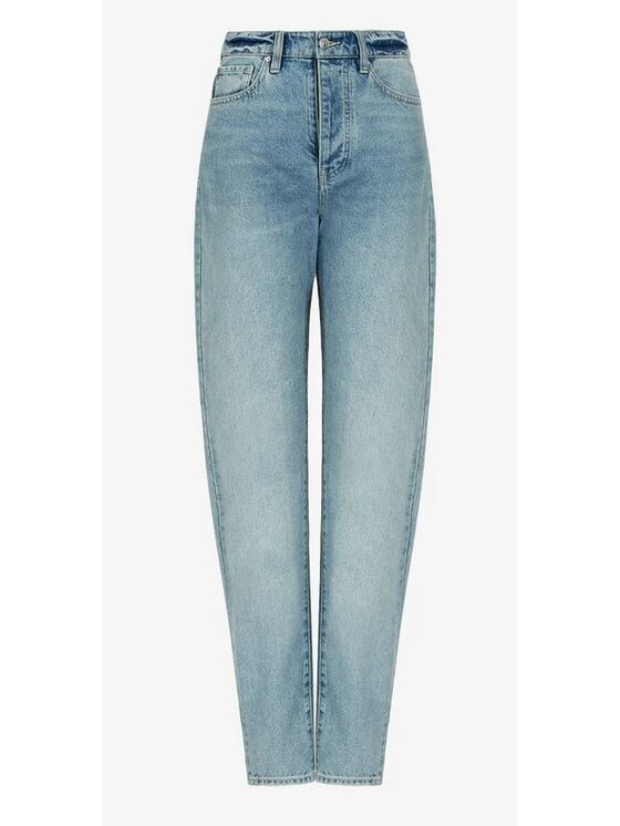 Armani Exchange Armani Exchange Kalhoty z materiálu 8NYJ56 Y2AAZ 150A Modrá Baggy Fit