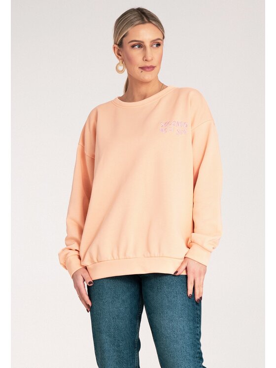 FIGL FIGL Mikina M1151 Oranžová Regular Fit