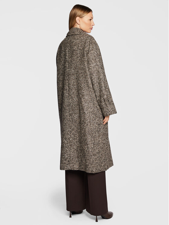 Gina Tricot Gina Tricot Kevad-sügis mantel Dagny 17762 Pruun Relaxed Fit