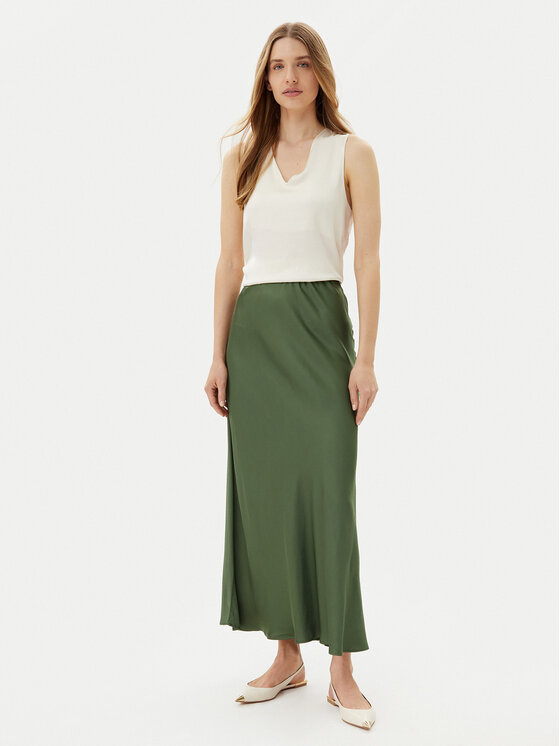 ViCOLO ViCOLO Spódnica maxi TD0472 Zielony Slim Fit