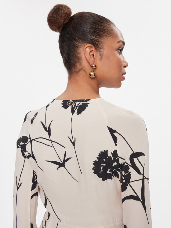 TWINSET TWINSET Cocktail obleka 241TP2600 Écru Regular Fit