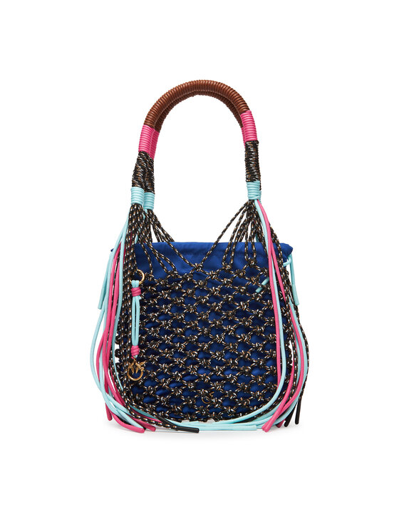 PINKO PINKO Torbica Hand Pouch ClassicPE 25 PLTT 04616 A2E0 Tamnoplava