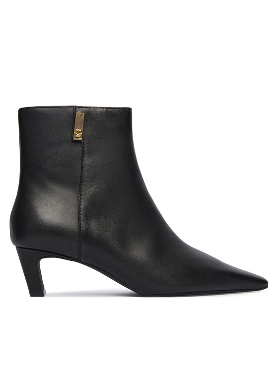 Tommy Hilfiger Tommy Hilfiger Saapad Th Square Toe Kitten Bootie FW0FW08768 Must