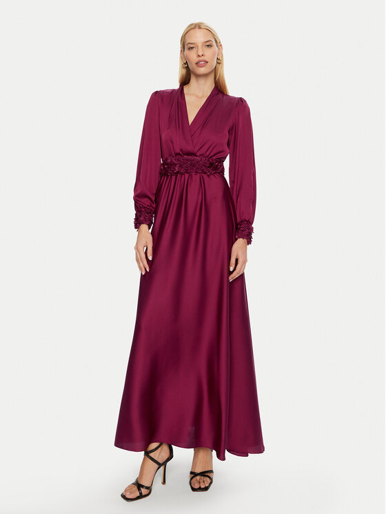 Rinascimento Rinascimento Abendkleid CFC0120276003 Dunkelrot Regular Fit