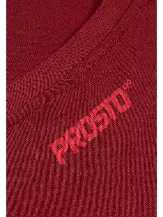 PROSTO. PROSTO. T-Shirt Street Couture Czerwony Oversize