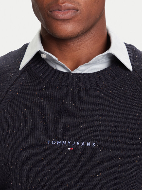 Tommy Jeans Tommy Jeans Pulover DM0DM22097 Bleumarin Regular Fit