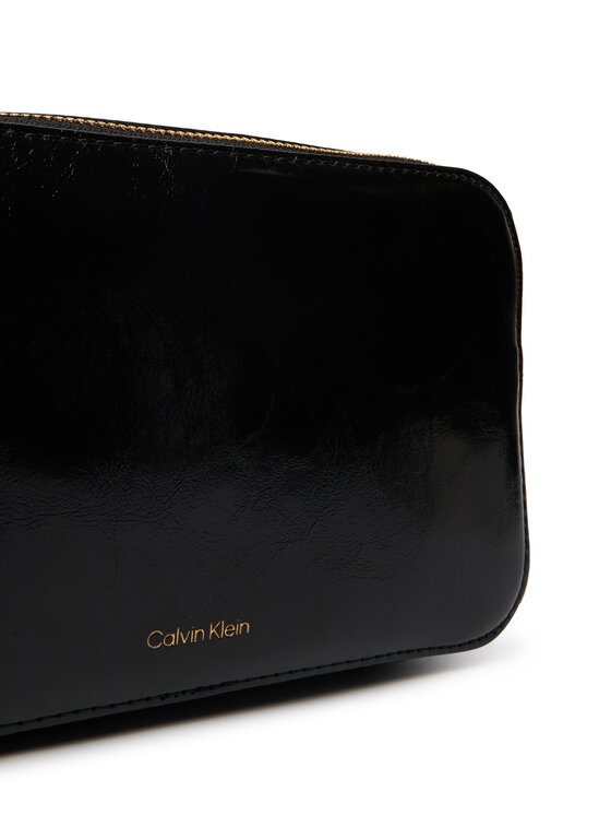 Calvin Klein Calvin Klein Kabelka Foil Logo Glossy  LV04F3539G Čierna