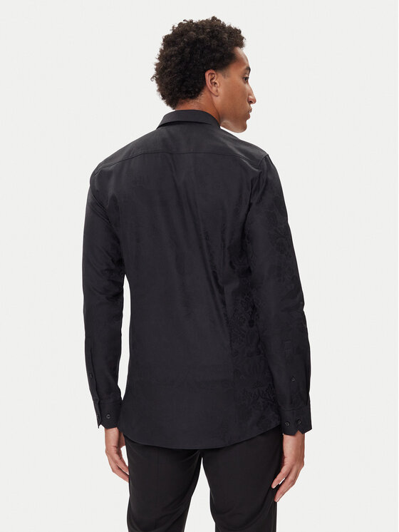 HUGO HUGO Koszula Elisha02 50544981 Czarny Slim Fit