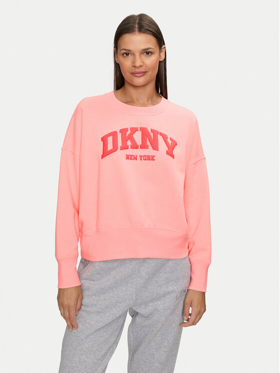 DKNY Sport Džemperis ar kapuci DP4T9944 Rozā Loose Fit