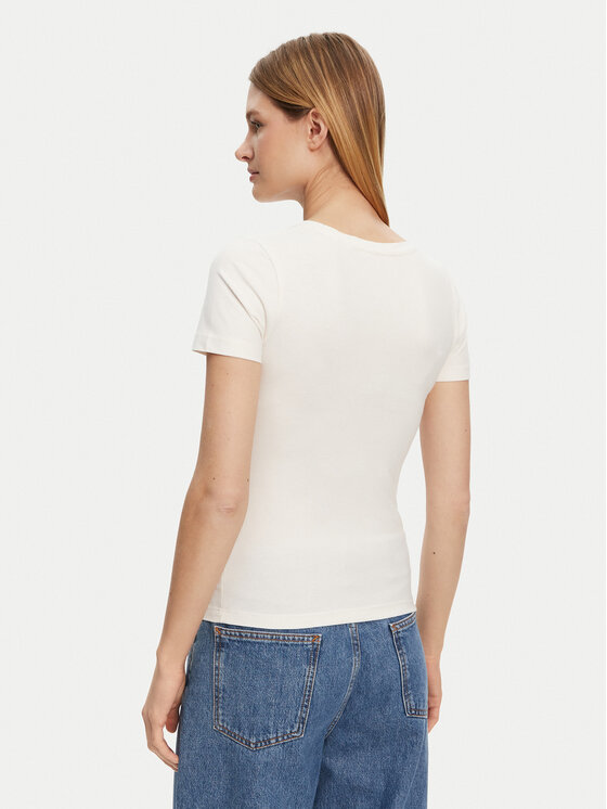 Guess Guess Póló O5GI00 KBBU1 Ekru Boxy Fit