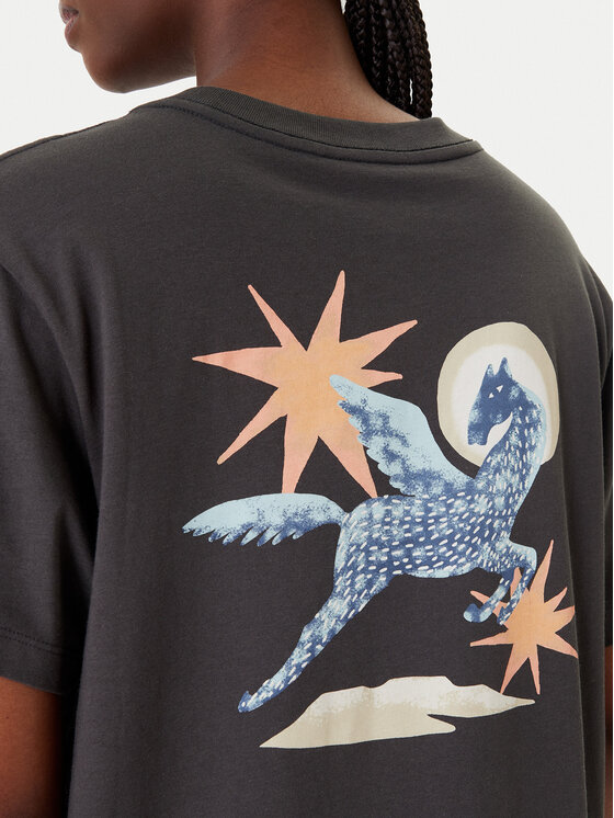 RVCA RVCA T-Shirt Pegasus EVJZT00165 Schwarz Easy Fit