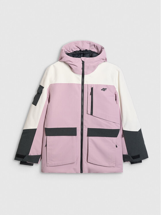 4F 4F Kurtka snowboardowa SNOWBOARD Różowy jasny Regular Fit