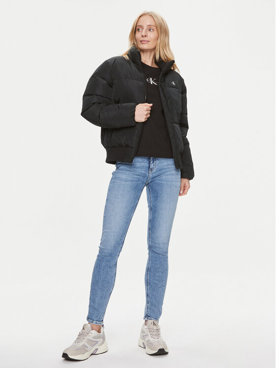 Calvin Klein Jeans Calvin Klein Jeans Μπουφάν χειμωνιάτικο J20J222334 Μαύρο Relaxed Fit