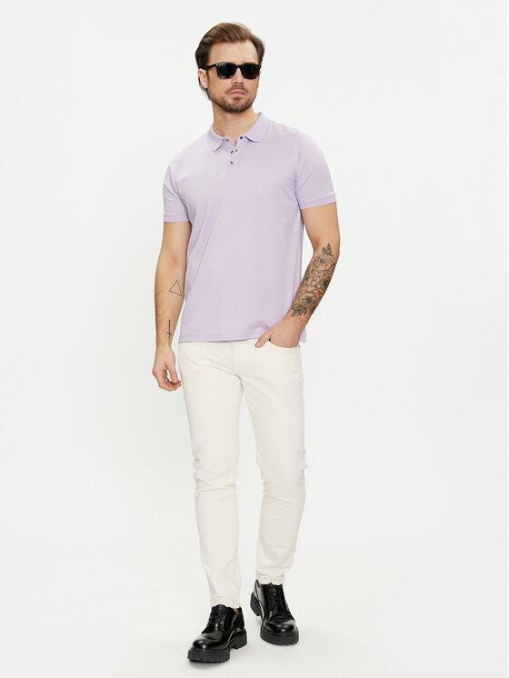 KARL LAGERFELD KARL LAGERFELD Polokošile 745000 542200 Fialová Regular Fit