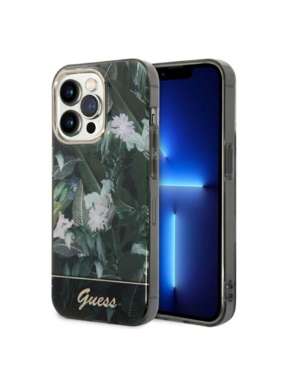 Etui na telefon Guess, Zielone, Jungle Case
