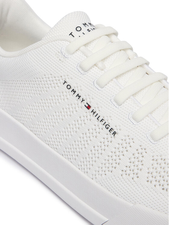 Tommy Hilfiger Tommy Hilfiger Sneakersy Th Court Knit FM0FM05823 Biela